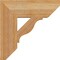 Ekena Millwork Funston Slat Rough Sawn Bracket, Western Red Cedar, 4"W x 14"D x 14"H BKT04X14X14FST06RWR - alternate 4